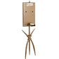 Meyda Lighting Sabre 11" Champagne Silver Metallic Wall Sconce With Beige Eggshell Textrene Shade