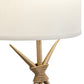 Meyda Lighting Sabre 11" Champagne Silver Metallic Wall Sconce With Beige Eggshell Textrene Shade