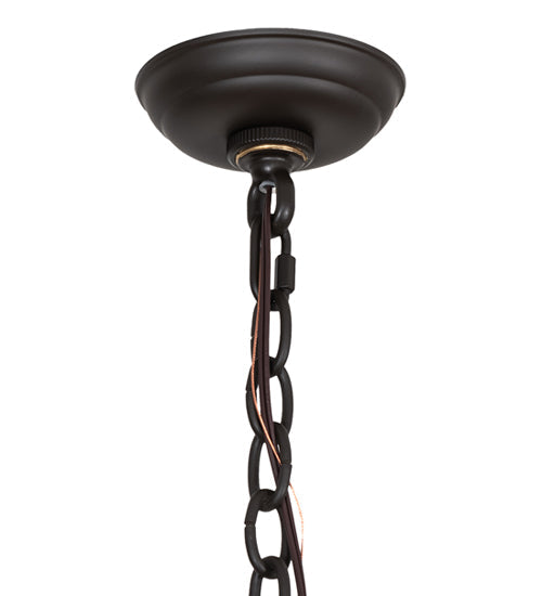 Meyda Lighting Sacha 42" 7-Light Oil Rubbed Bronze And Nickel Pendant Light
