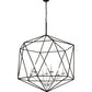 Meyda Lighting Sacha 42" 7-Light Oil Rubbed Bronze And Nickel Pendant Light