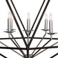 Meyda Lighting Sacha 42" 7-Light Oil Rubbed Bronze And Nickel Pendant Light