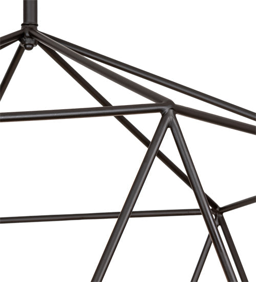 Meyda Lighting Sacha 42" 7-Light Oil Rubbed Bronze And Nickel Pendant Light
