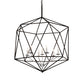 Meyda Lighting Sacha 42" 7-Light Oil Rubbed Bronze And Nickel Pendant Light