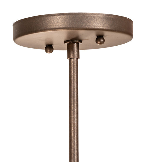 Meyda Lighting Saddle Strap 22" 3-Light Tyler Bronze Semi-flush Mount Light With Sahara Taupe Idalight Shade