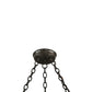 Meyda Lighting Sagebrush 36" 6-Light Gilded Tobacco Chandelier With Amber Faux Candlelight