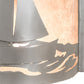 Meyda Lighting Sailboat 12" 2-Light Nickel Wall Sconce With Silver Mica Shade Glass