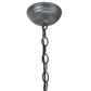 Meyda Lighting Sailboat 22" 2-Light Textured Black Pendant Light With Amber Mica Shade Glass