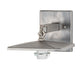 Meyda Lighting Sailboat 7" Industrial Steel Wall Sconce With Silver Mica Shade Glass