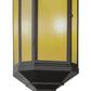 Meyda Lighting Salisbury 11" 4-Light Craftsman Brown Pendant Light With Beige Art Shade Glass