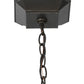 Meyda Lighting Salisbury 11" 4-Light Craftsman Brown Pendant Light With Beige Art Shade Glass