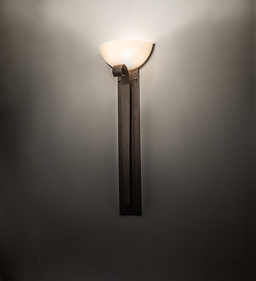 Meyda Lighting Salome 13" Gilded Tobacco Wall Sconce With Beige Sahara Taupe Idalight Shade