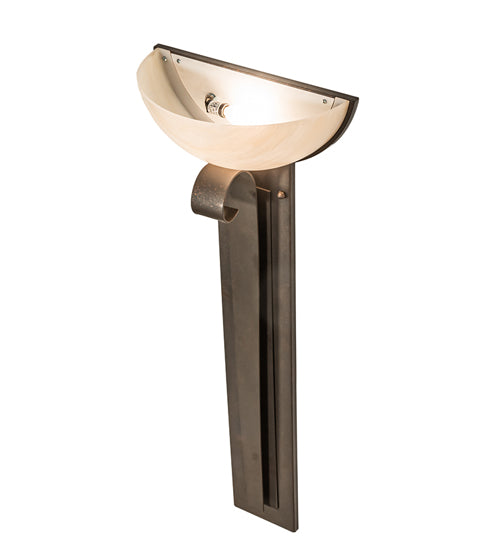 Meyda Lighting Salome 13" Gilded Tobacco Wall Sconce With Beige Sahara Taupe Idalight Shade