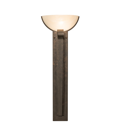 Meyda Lighting Salome 13" Gilded Tobacco Wall Sconce With Beige Sahara Taupe Idalight Shade