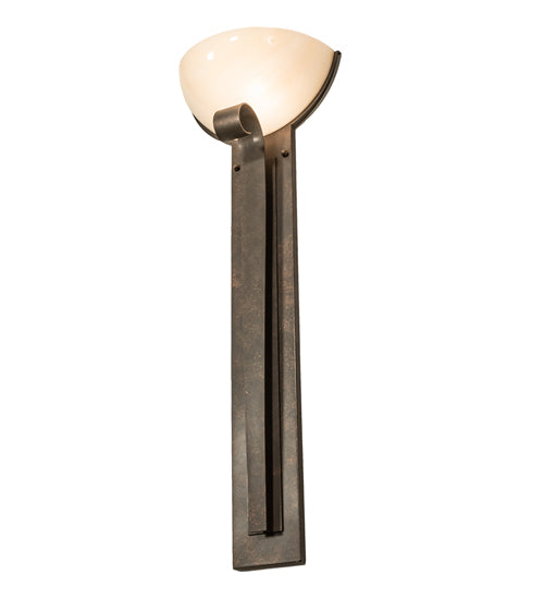 Meyda Lighting Salome 13" Gilded Tobacco Wall Sconce With Beige Sahara Taupe Idalight Shade