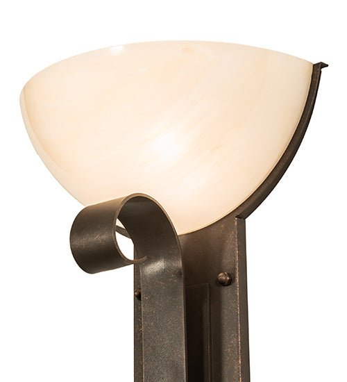 Meyda Lighting Salome 13" Gilded Tobacco Wall Sconce With Beige Sahara Taupe Idalight Shade