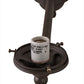 Meyda Lighting Salome 46" 2-Light Oil Rubbed Bronze Island Pendant Light With White Opal Shade Glass