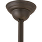 Meyda Lighting Salome 46" 2-Light Oil Rubbed Bronze Island Pendant Light With White Opal Shade Glass