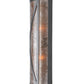 Meyda Lighting Saltire Craftsman 6" 2-Light Pewter Wall Sconce With Silver Mica Shade Glass