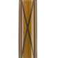 Meyda Lighting Saltire Craftsman 7" LED Timeless Bronze Wall Sconce With Frosted Light Amber Cathedral Shade Glass