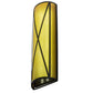 Meyda Lighting Saltire Craftsman 7" LED Timeless Bronze Wall Sconce With Frosted Light Amber Cathedral Shade Glass