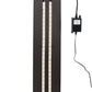 Meyda Lighting Saltire Craftsman 7" LED Timeless Bronze Wall Sconce With Frosted Light Amber Cathedral Shade Glass