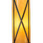 Meyda Lighting Saltire Craftsman 7" Oil Rubbed Bronze Wall Sconce With Beige Tawnyrock Idalight Shade Glass