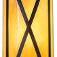 Meyda Lighting Saltire Craftsman 7" Oil Rubbed Bronze Wall Sconce With Beige Tawnyrock Idalight Shade Glass
