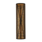 Meyda Lighting Saltire Craftsman 8" 2-Light Mahogany Bronze Wall Sconce With Amber Mica Shade Glass