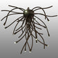 Meyda Lighting Samara 40" 15-Light LED Delmonico Bronze Flush Mount Light