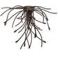 Meyda Lighting Samara 40" 15-Light LED Delmonico Bronze Flush Mount Light