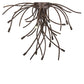 Meyda Lighting Samara 40" 15-Light LED Delmonico Bronze Flush Mount Light