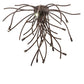Meyda Lighting Samara 40" 15-Light LED Delmonico Bronze Flush Mount Light