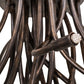 Meyda Lighting Samara 40" 15-Light LED Delmonico Bronze Flush Mount Light