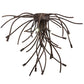 Meyda Lighting Samara 40" 15-Light LED Delmonico Bronze Flush Mount Light
