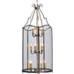 Meyda Lighting Sanctuary 31" 15-Light 3-Tier Antique Brass Pendant Light With Crystal Idalight Shade Glass
