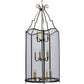 Meyda Lighting Sanctuary 31" 15-Light 3-Tier Antique Brass Pendant Light With Crystal Idalight Shade Glass
