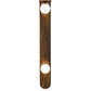 Meyda Lighting Sanderson 240859 6" 2-Light Antique Copper Wall Sconce With White Opal Shade Glass