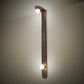 Meyda Lighting Sanderson 6" 2-Light Antique Copper Wall Sconce With White Opal Shade Glass