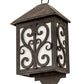 Meyda Lighting Sandro 10" Coffee Bean Wall Sconce With White Statuario Idalight Shade