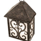 Meyda Lighting Sandro 10" Coffee Bean Wall Sconce With White Statuario Idalight Shade