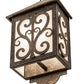 Meyda Lighting Sandro 10" Coffee Bean Wall Sconce With White Statuario Idalight Shade