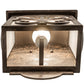 Meyda Lighting Sandro 10" Coffee Bean Wall Sconce With White Statuario Idalight Shade