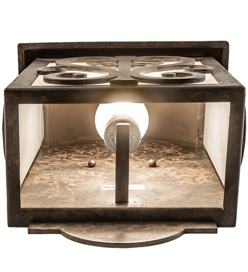 Meyda Lighting Sandro 10" Coffee Bean Wall Sconce With White Statuario Idalight Shade
