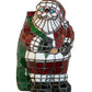 Meyda Lighting Santa Claus 13" Accent Table Lamp With Multi-Colored Shade Glass
