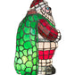 Meyda Lighting Santa Claus 13" Accent Table Lamp With Multi-Colored Shade Glass