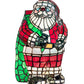 Meyda Lighting Santa Claus 13" Accent Table Lamp With Multi-Colored Shade Glass