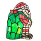 Meyda Lighting Santa Claus 9" Accent Table Lamp With Multi-Colored Shade Glass