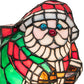 Meyda Lighting Santa Claus 9" Accent Table Lamp With Multi-Colored Shade Glass