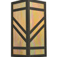 Meyda Lighting Santa Fe 11" Timeless Bronze Wall Sconce With Beige Iridescent Shade Glass