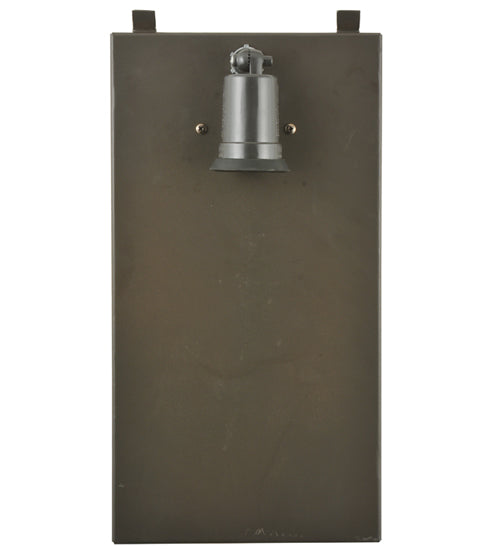 Meyda Lighting Santa Fe 11" Timeless Bronze Wall Sconce With Beige Iridescent Shade Glass With Top Cover